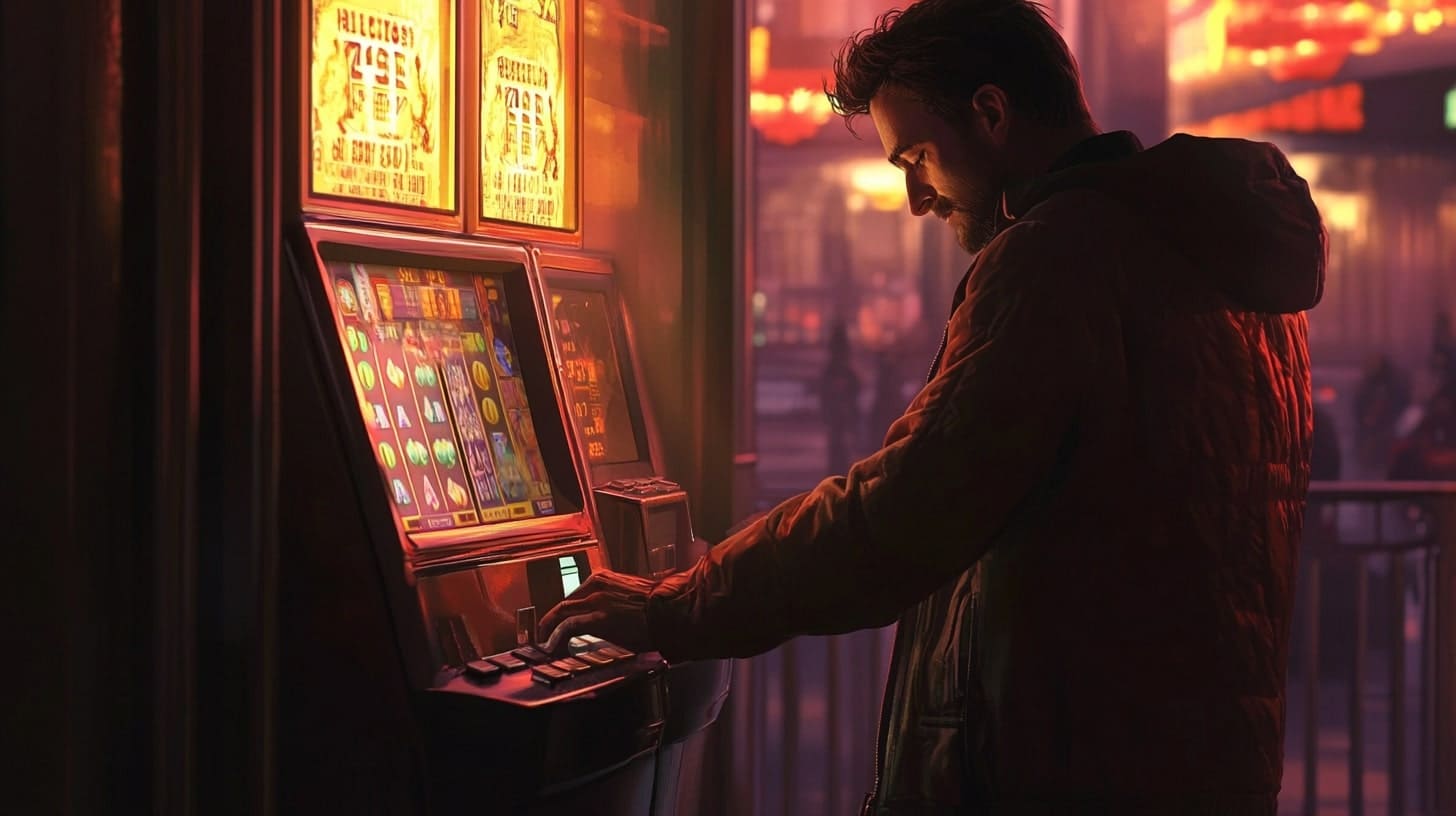 Player Logging Into GK222 Casino Platform With Determined Focus